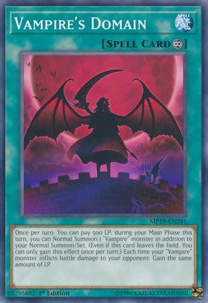 This is a super rare. Vampire's Domain - Yugipedia - Yu-Gi-Oh! wiki