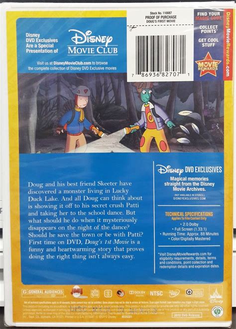 Dougs 1st Movie Dvd 2012 First Disney Movie Club Exclusive Cartoon