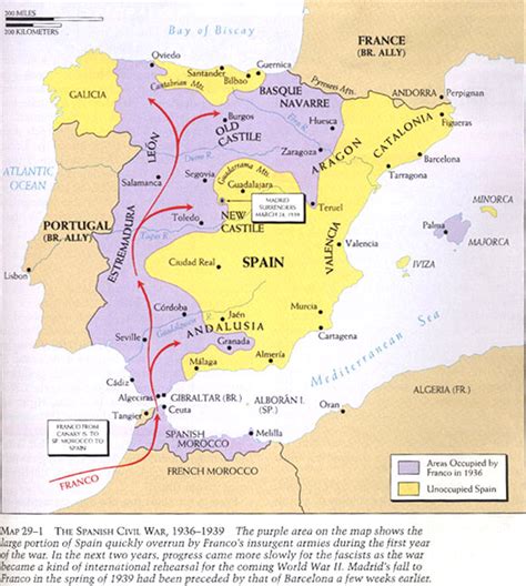 The Spanish Civil War 1936 1939 Mapping Globalization