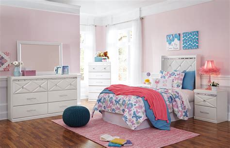 The cot is set up finally! Ashley Furniture Dreamur 2pc Kids Bedroom Set With Twin Headboard | The Classy Home