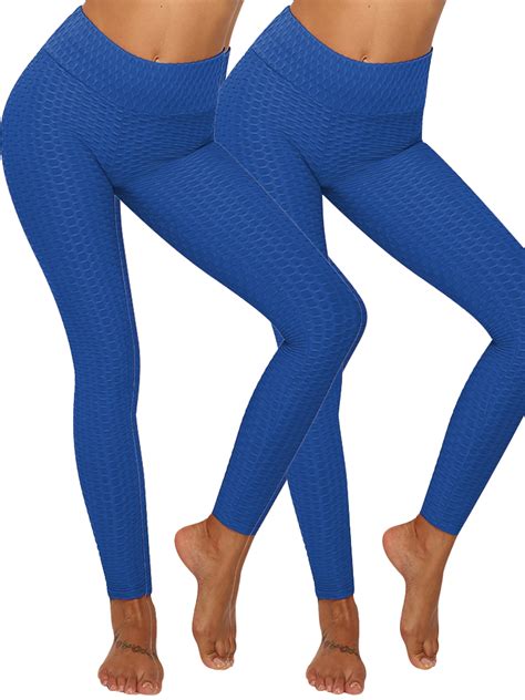 Dodoing Booty Yoga Pants Women High Waisted Ruched Butt Lift Textured Scrunch Leggings Booty