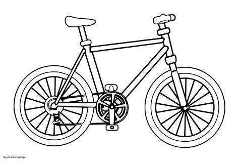 Free Printable Bicycle Coloring Pages Printable Word Searches