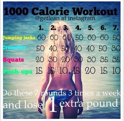 july 3 1000 calorie workout health fitness