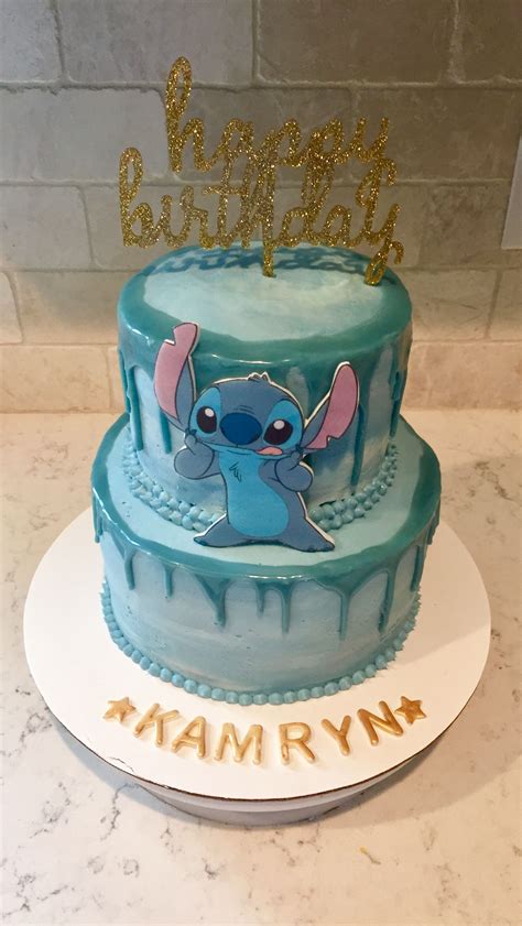 Stitch Cake Stitch Cake Cute Birthday Cakes Cake Design