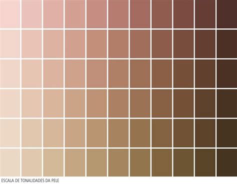 Você sabe qual é seu nude Skin Color Palette Palette Art Colors For