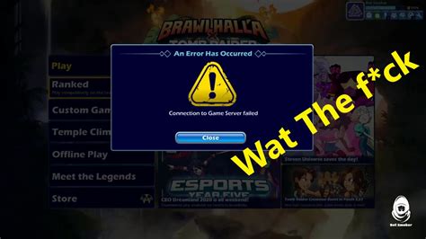 You may experience the following error. Brawlhalla : connection to game server failed (Fix) 2020 ...