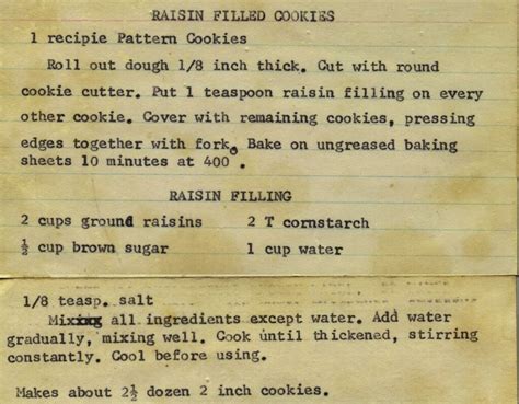 May 13, 2014 · updated: Raisin Filled Cookies | From my mom's recipe collection. | Flickr