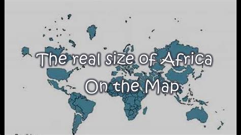 The Real Size Of Africa On The Map Shorts Youtube