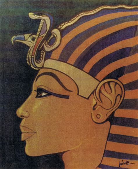 Tutankhamun In Profile By Snowsowhite On Deviantart