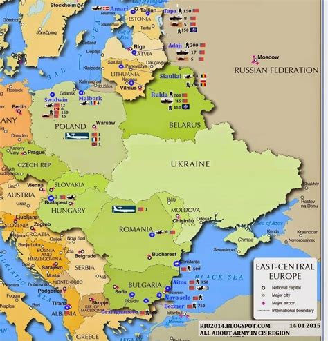 Armed Forces In Eurasia Nato Bases In East Europe East Europe