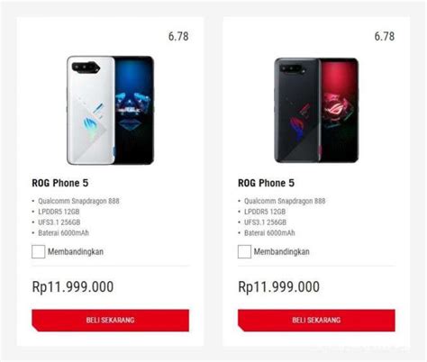 Asus Rog Phone 5 Daftar Harga Hp Rog Phone 5 Per September 2022