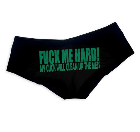 fuck me hard my cuck will clean up the mess panties cuckold etsy