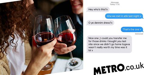 Man Asks Woman To Repay Him For Drinks He Bought Because They Didnt