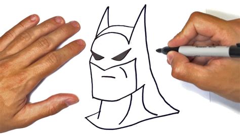 How To Draw Batman Batman Easy Draw Tutorial Youtube