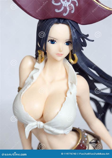 Toy Figure Of Boa Hancock In Casual Outfit Isolated On Whit Editorial Image Image Of