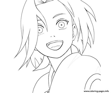 Happy Sakura Naruto S3b13 Coloring Pages Printable