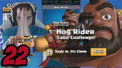 Clash Royale 22 Hog Rider Challenge Youtube