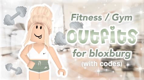 Fitnessgym Outfit Codes For Bloxburg Roblox Youtube
