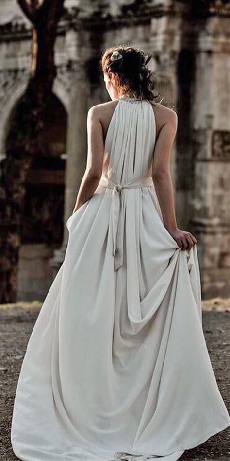 21 best of greek wedding dresses for glamorous bride greek wedding dresses a line simple halter