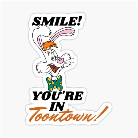 Smile Youre In Toontown Sticker For Sale By Tmilorey Redbubble