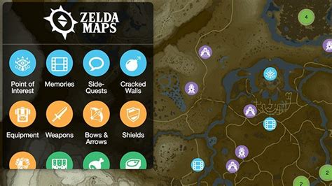 Zelda Breath Of The Wild Full Map Interactive Bdahomepage