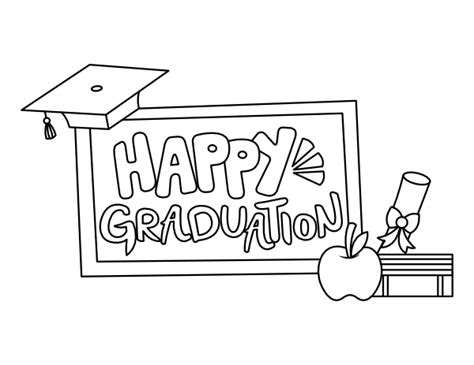 Printable Happy Graduation Coloring Page My XXX Hot Girl