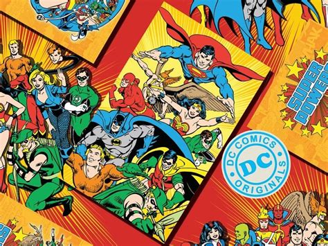 Comics Fabric Camelot Dc Comics Super Power Original Book Covers