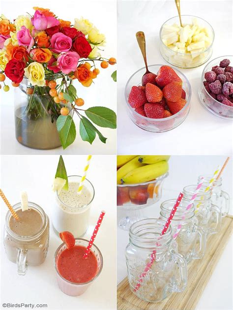 (use frozen ones to make your smoothie thicker.) if you toss in fresh spinach or celery, you won't even taste it, and you'll add extra vitamins and fiber. Styling a Smoothie Bar for Summer - Party Ideas | Party ...