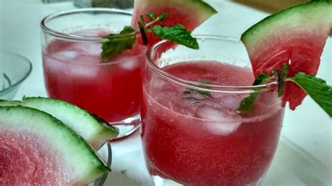 Fresh Watermelon Mocktail Refreshing Summer Drink Watermelon