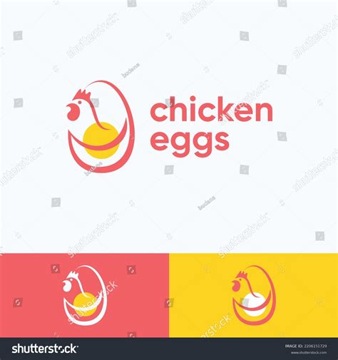 Chicken Egg Logo Business Company Stock Vector Royalty Free