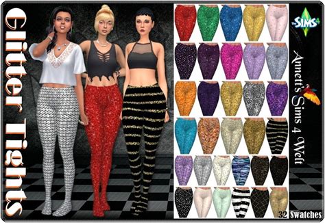 Glitter Tights At Annetts Sims 4 Welt Sims 4 Updates