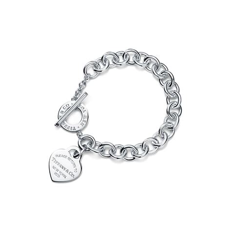 Return To Tiffany Heart Tag Toggle Bracelet In Silver Tiffany And Co