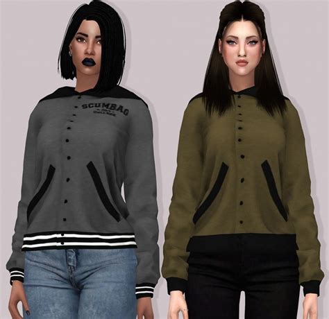 Rin Letterman Jacket At Lumy Sims Sims 4 Updates