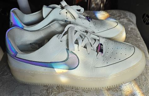 Nike Air Force One Blue Arctic Tint Holographic Swoos Gem