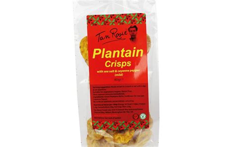 Tan Rosie Plantain Crisps Cayenne Pepper Sea Salt Tan Rosie