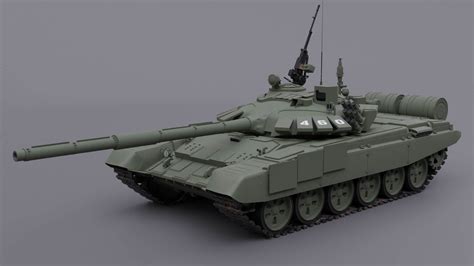 T 72 B3 Main Battle Tank 3d Model By Luisbcompany
