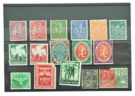 Worldwarcollectibles German Third Reich Era Postcard Stamps