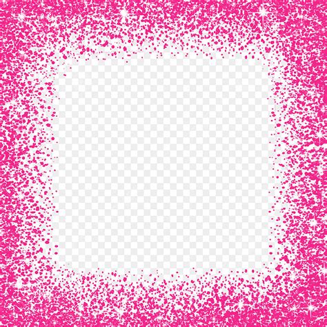 Pink Glitter Border Png Picture Pink Border Frame Glitter On
