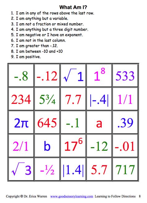 Ordering Real Numbers Worksheet 8th Grade Lesson 1-3 Answers