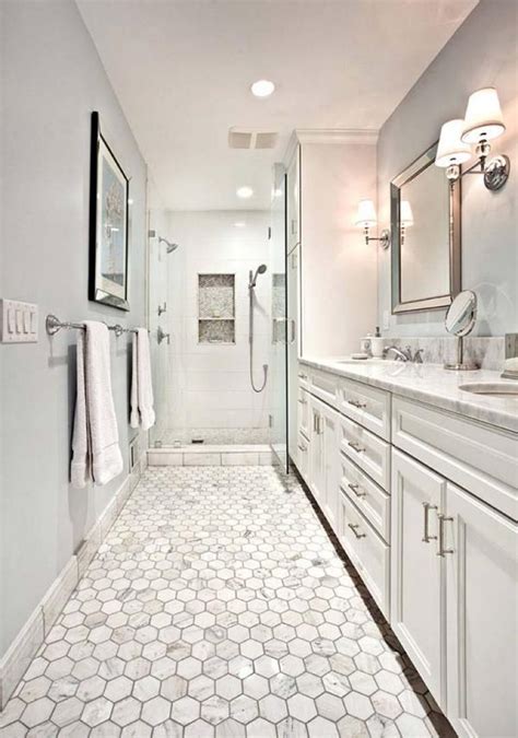 20+ long narrow master bathroom layout