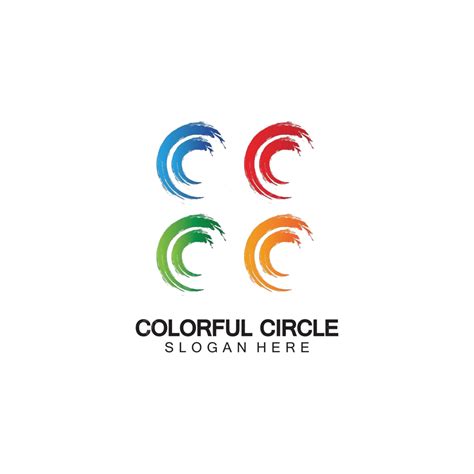 Colorful Circle Logo Template For Modern Business And Media Vector