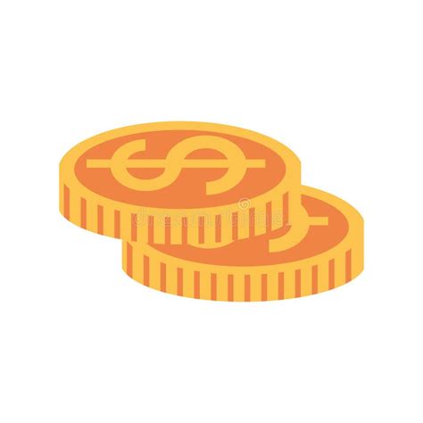 Coins Money Isolated Icon Stock Vector Illustration Of Coins 141700367