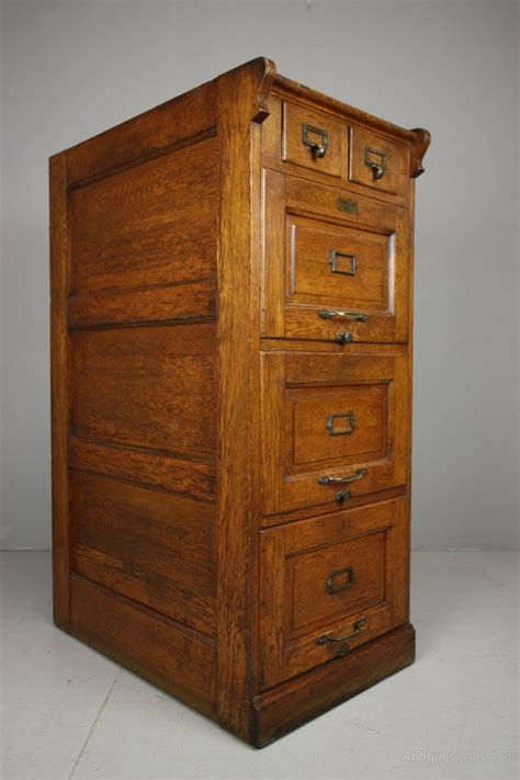 In good condition, we just don't have room for it. Edwardian Antique Oak Filing Cabinet. - Antiques Atlas