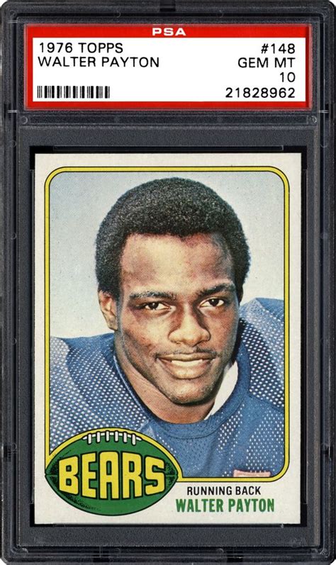 Walter payton rookie card value. 1976 Topps Walter Payton | PSA CardFacts™