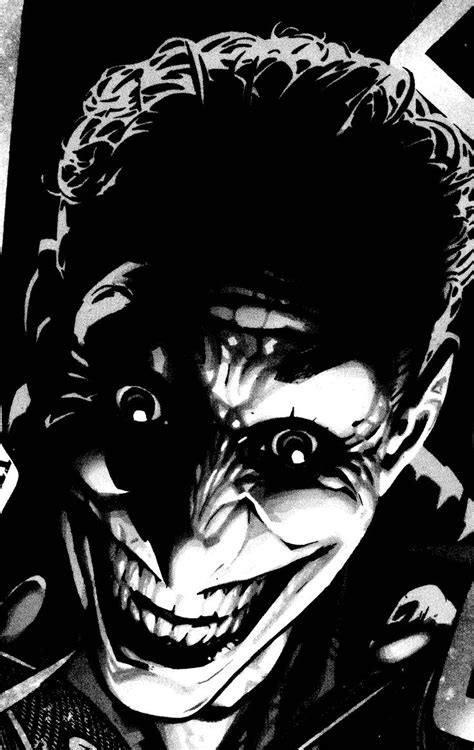 Joker In Black And White Batman Art Comic Character Joker