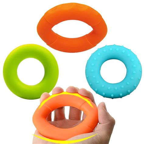 3pcs Sport Fitness Hand Grippers Muscle Power Training Silicone Heavy Grip Exerciser Expander