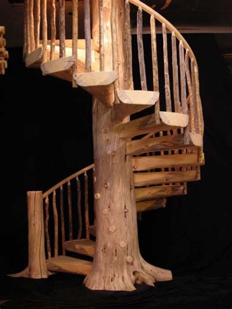 This is because of the fact that you have to turn and walk, whereas on the ladder you climb. Tree-trunk spiral staircase... | God's Talented People ...
