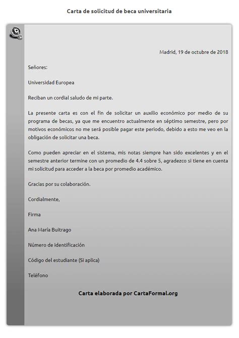 Carta De Solicitud Pedir Algo Chicas Española