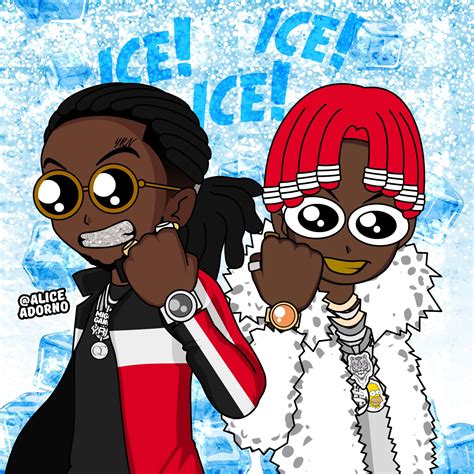 Ice Trey The Gang Trap Art Cartoon Art Rapper Art