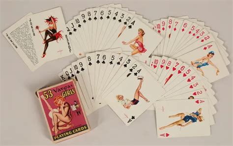 Vintage Alberto Vargas S Complete Set Of Pin Up Playing Cards All
